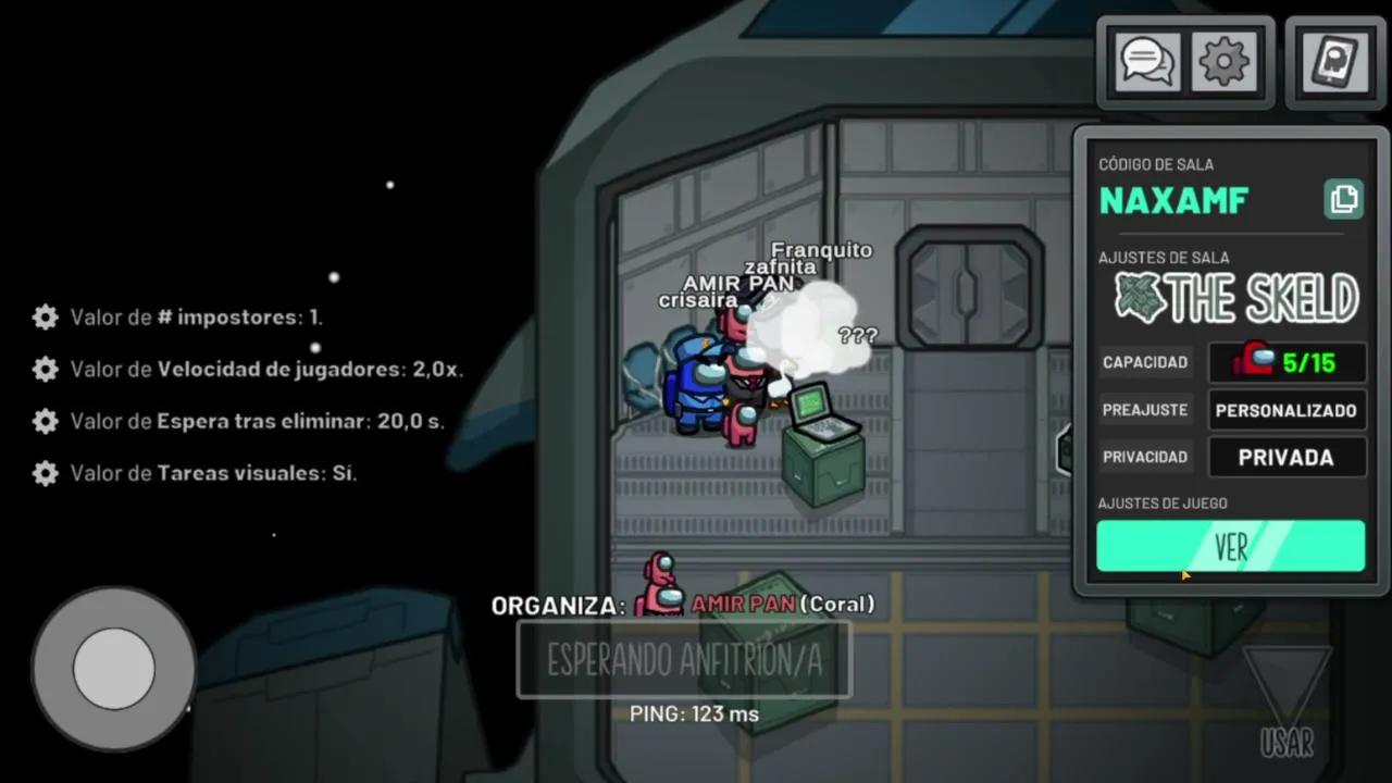 jugando among us