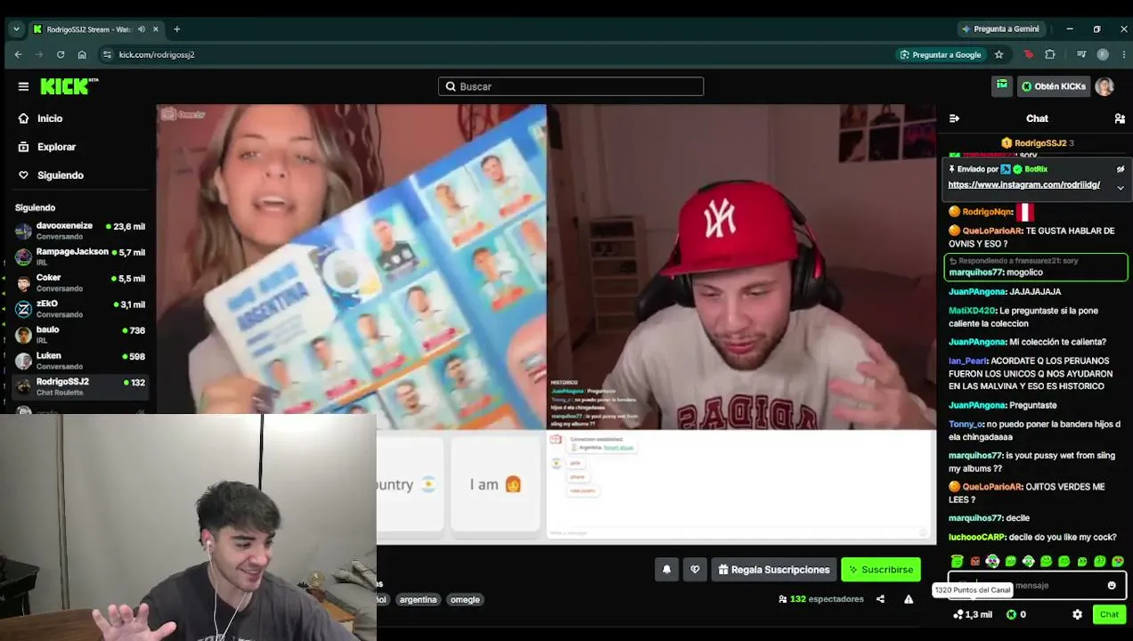 OMEGLE LUNES 27/7