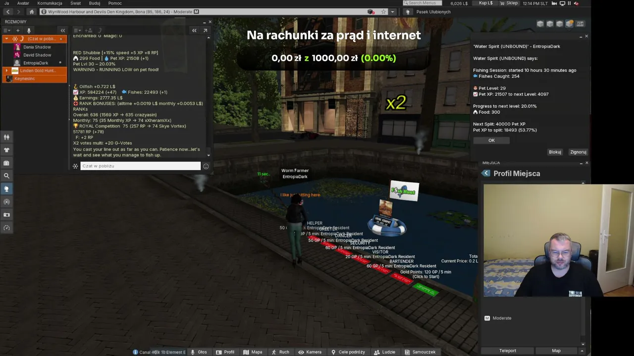 Łowimy rybki na prawdziwe pieniądze i widzów codziennie, przez wiekszosc doby. Zapraszam na relaksujący stream :) Gonie rankingi. Porozmawiajmy przy łowieniu.  Najcierpliwszy streamer na Kicku. Czy potrafisz docenić zaangażowanie? A może połowimy razem?
