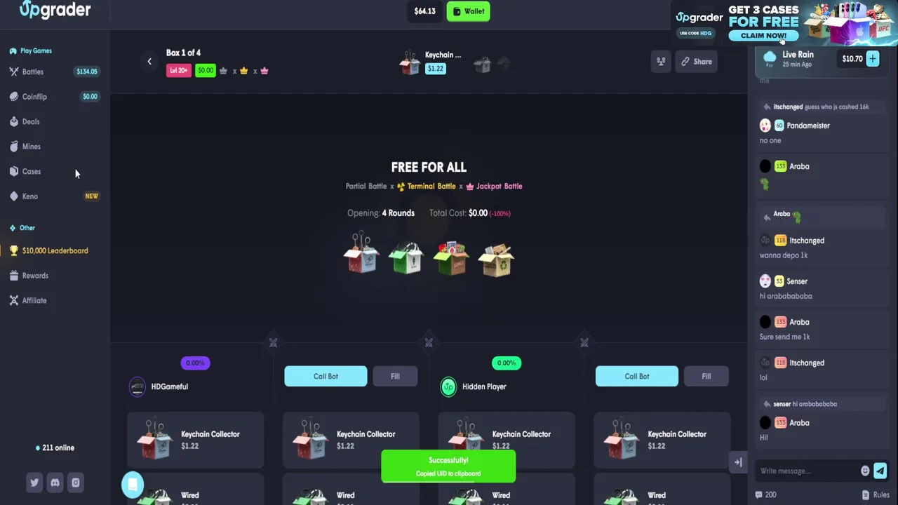 ⚔️Starting first with 1000$ on Rustmagic then on Upgrader,  CSGOWin & CSGOGem!| !rustmagic !upgrader !csgowin !csgogem !discord !lb
