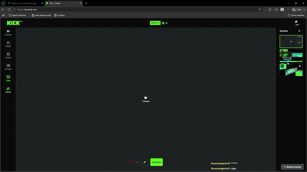 My first stream.