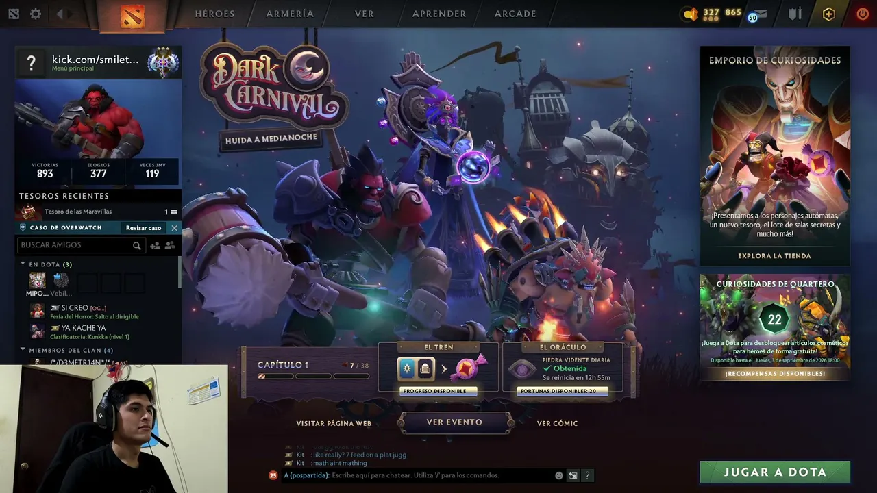 Buenas noches, STREAM CORTO PARA LOS AMIGOS