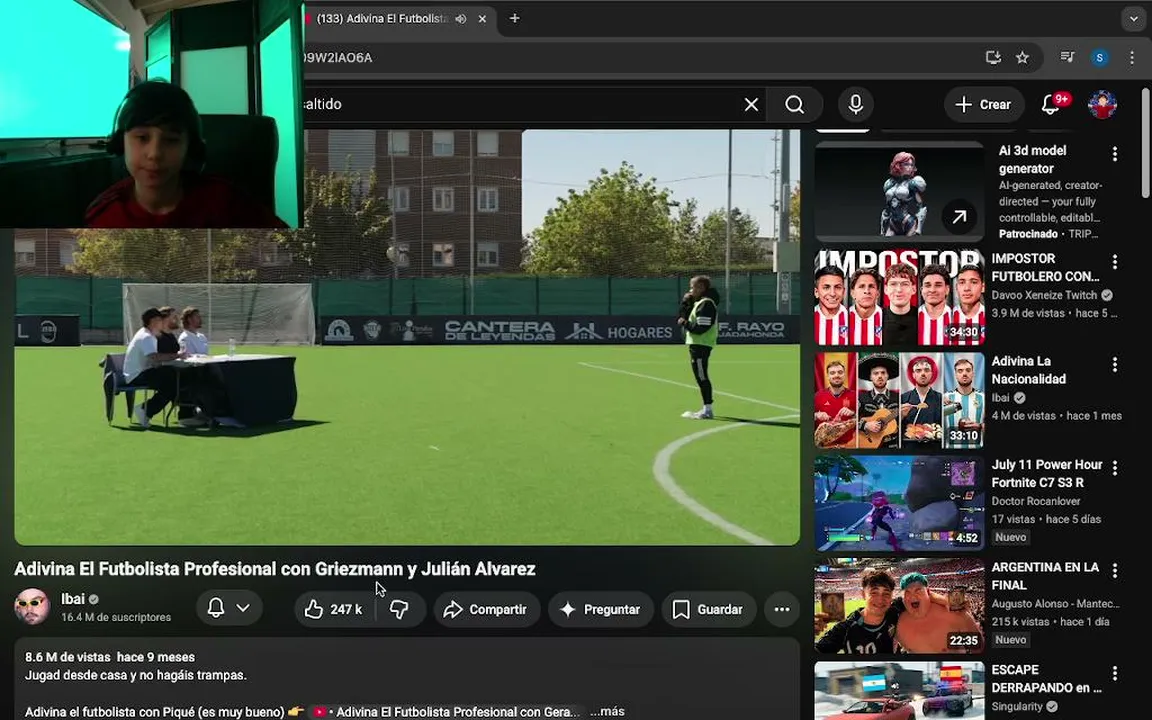 primer stream, reaccionando a videos