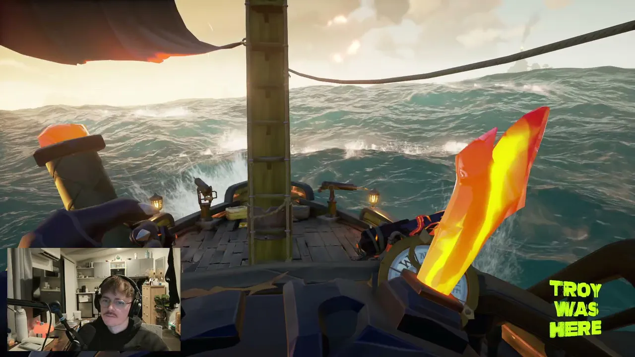 sailing the seas and hunting for pirate booty