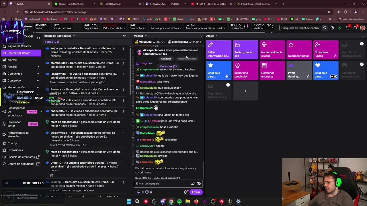 HWEI DEMON MODE🏆16:00 COACH con el MEJOR HWEI DE EUROPA.🤪SKAIN & ELM VOY A POR VOSOTROS🚭