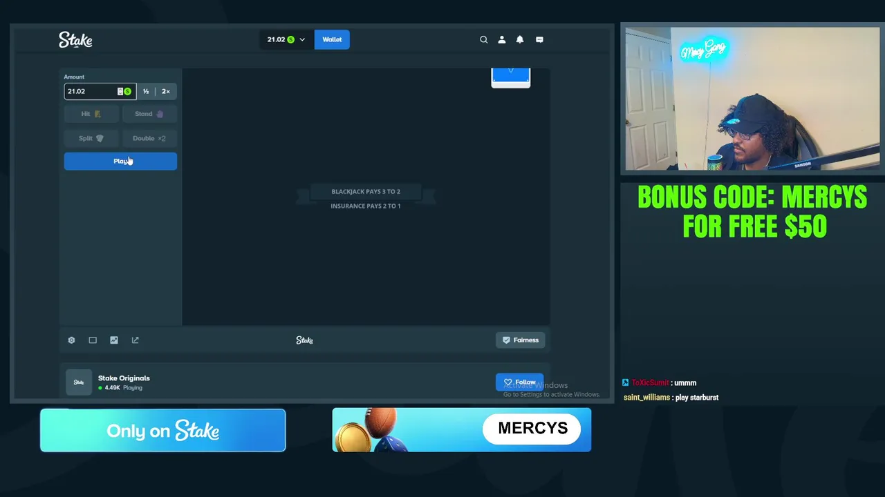 RAW BALANCE, $2000 WAGER LEADERBOARD. FREE $50 Using code MERCYS on STAKE.US