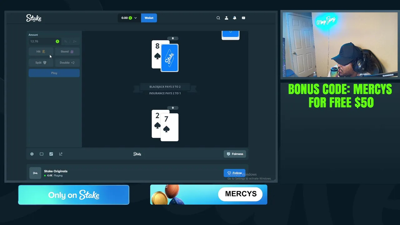 RAW BALANCE, $2000 WAGER LEADERBOARD. FREE $50 Using code MERCYS on STAKE.US