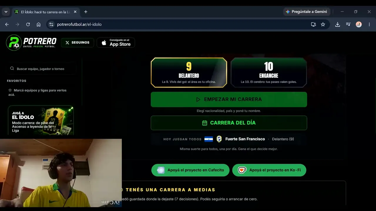 HOY SOY EL 10 DE BRASIL 🇧🇷 // Viciando al Potrero Fútbol (Mi compa no vino)