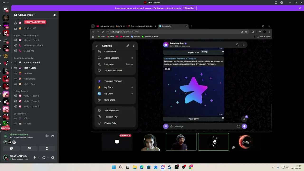 My first livestream