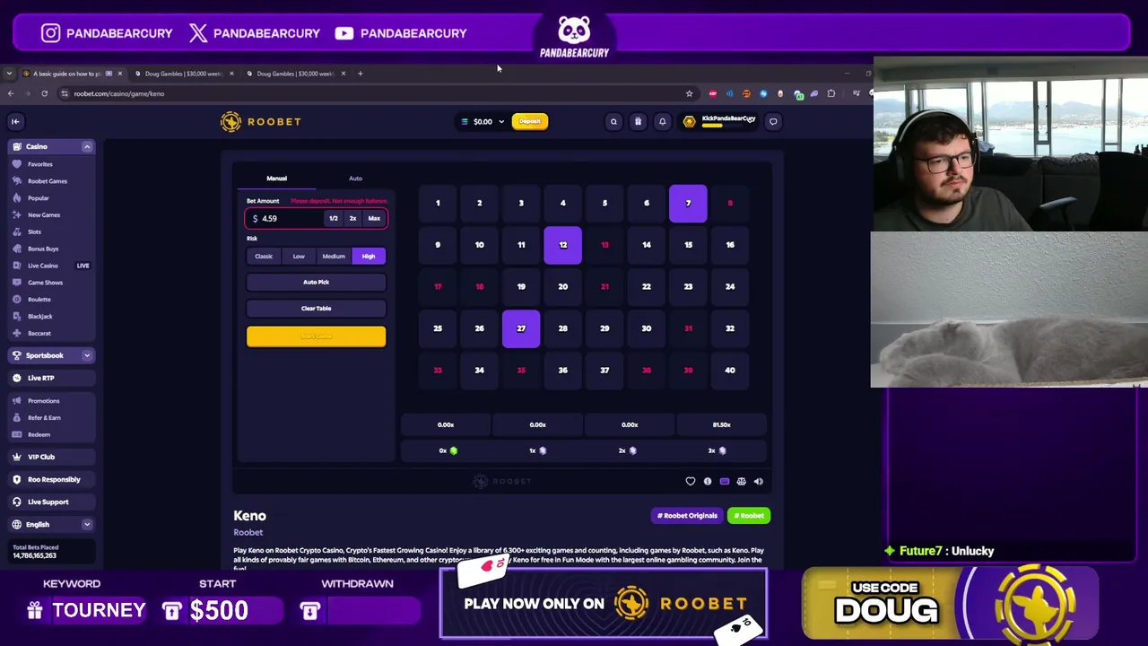 WERE GONNA MAX TODAY | 25K Weekly roobet leaderboard !roobet !site