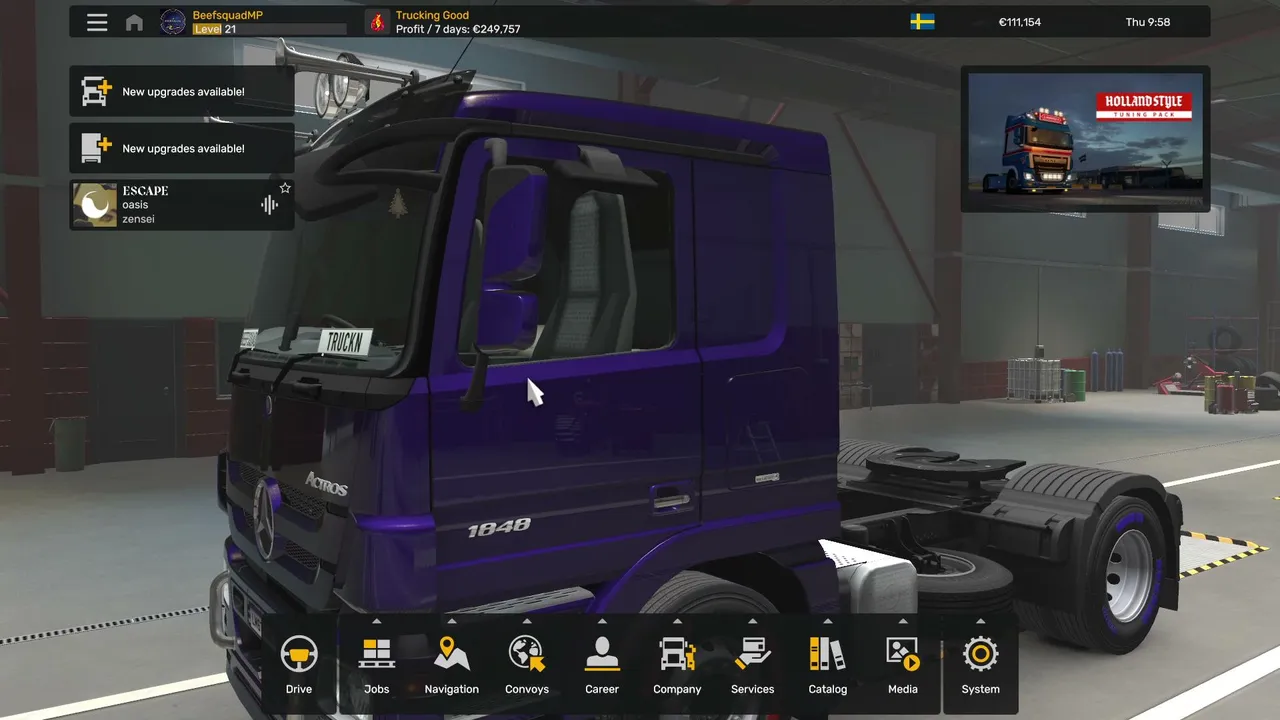 trucking on the roads