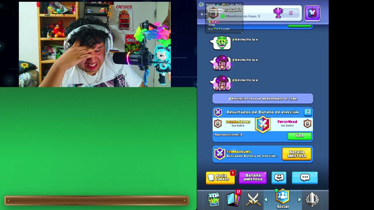 me detono a todos en el clash