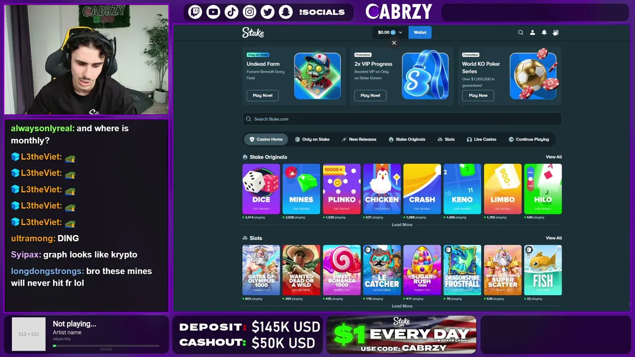 💎$50K START, $150K GOAL INTO LONG STREAM💎| !stake !discord
