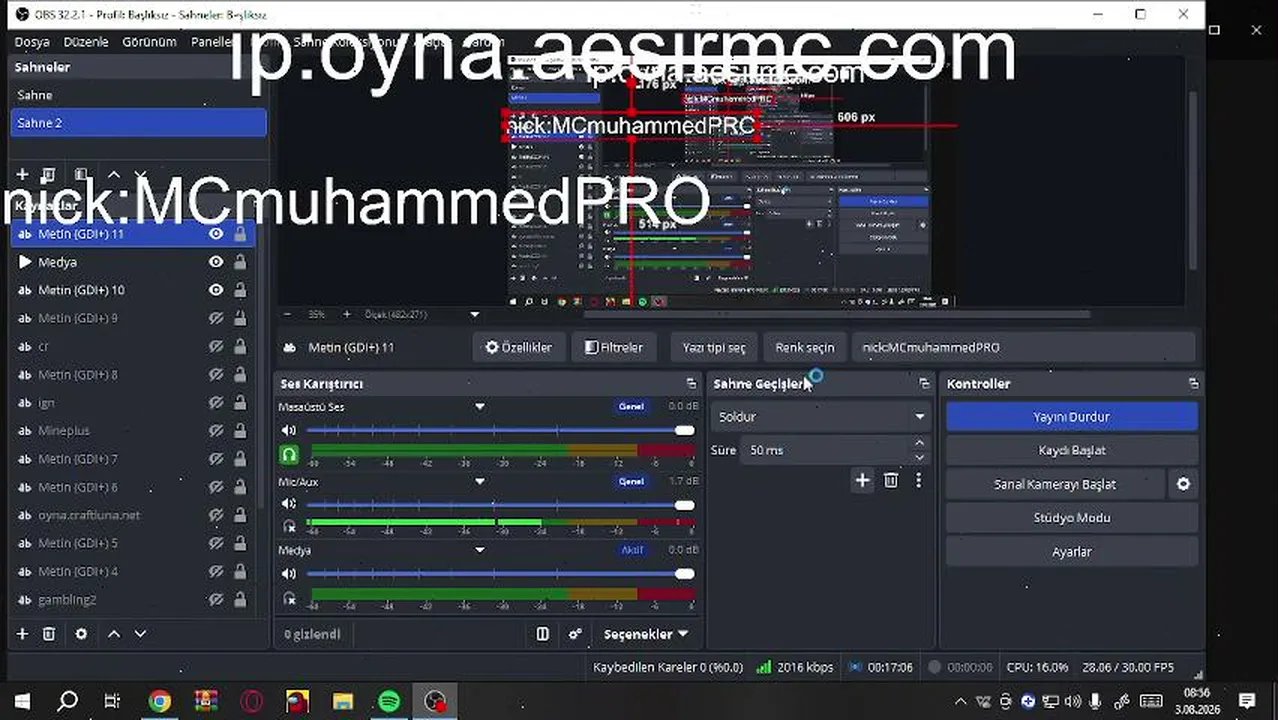 AEsirMC yayındayız