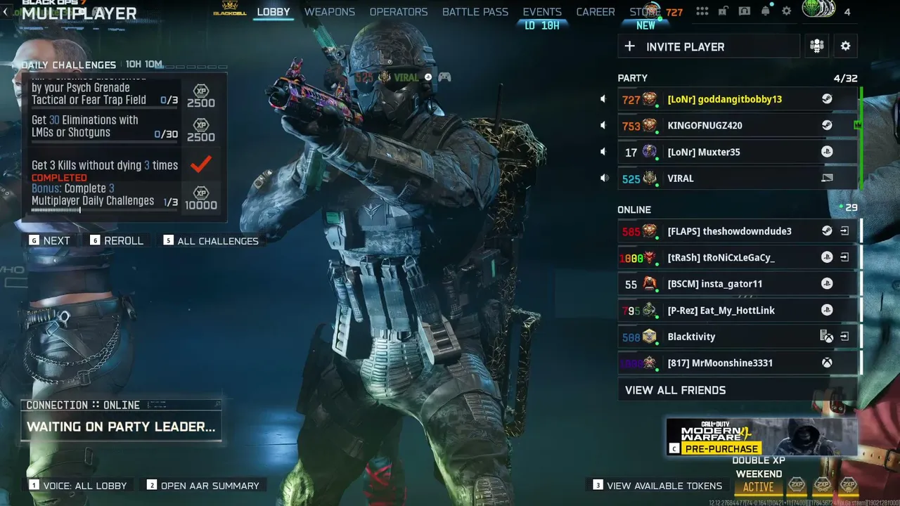 taking the enemies souls 1 by 1. hc search and destroy