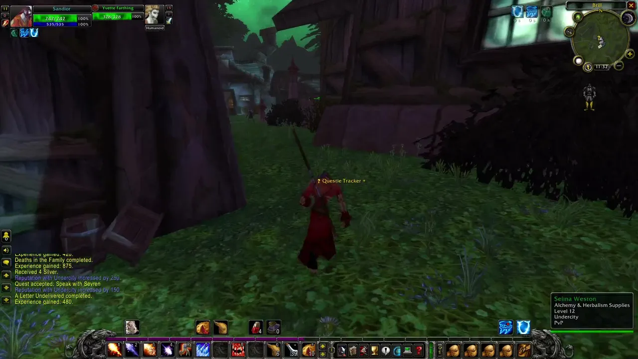Wow TBC Undead  Mage Leveling