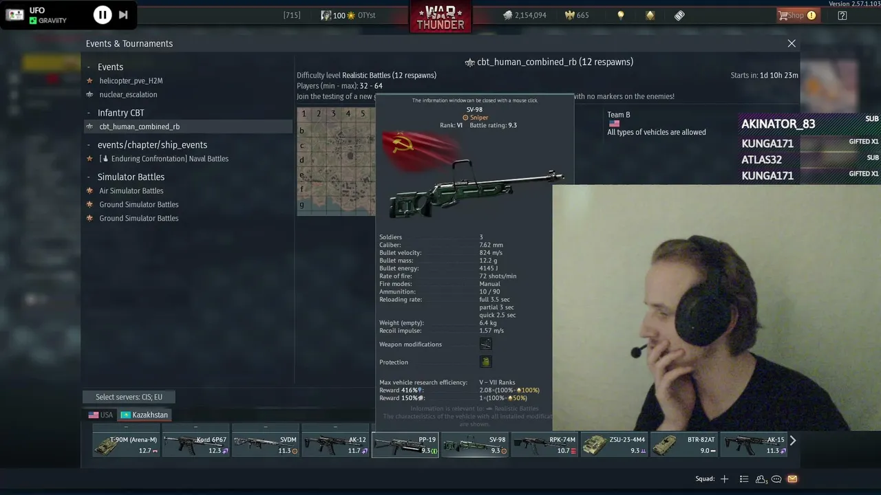 ★testing settings and CBT⚒️ !free !discord  !urdad !kofi | #warthunder #oty_st #milsim