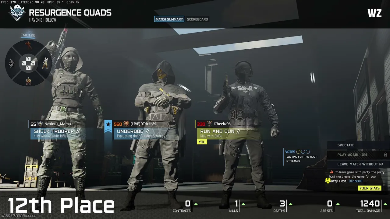 #1 Dying Warzone player!!!!