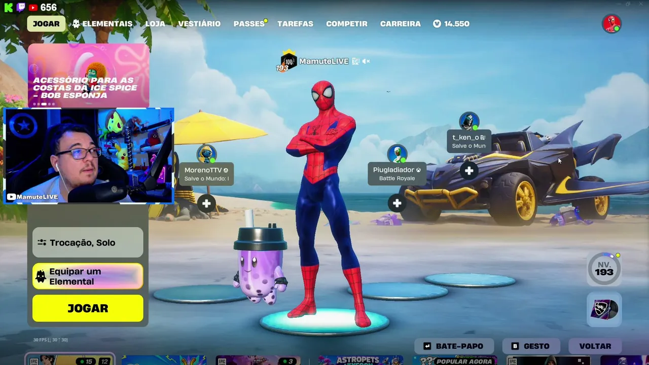 🔥 AO VIVO 🔥 NOVA TEMPORADA FORTNITE