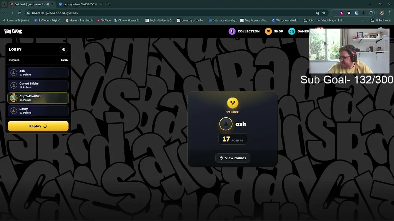 Birthday round 2. Getting drunk and community games