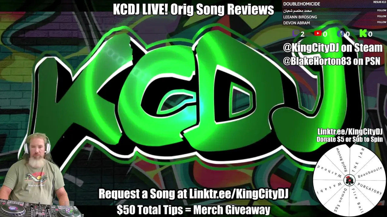 KCDJ Live! Orig Song Reviews
Show your support at linktr.ee/kingcitydj #chat #songreviews #fooddares #wheelofdeath