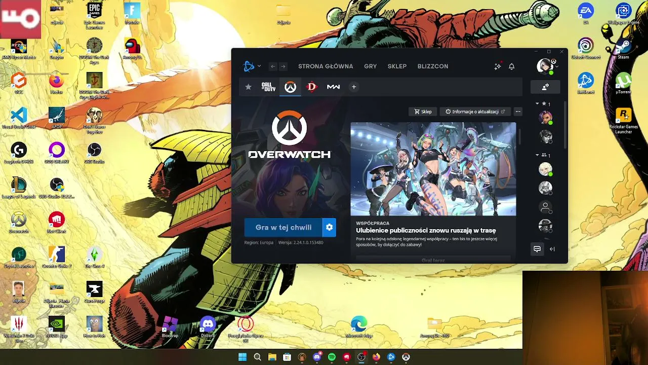 wieczorny live troche aramów troche overwatcha i paplanie