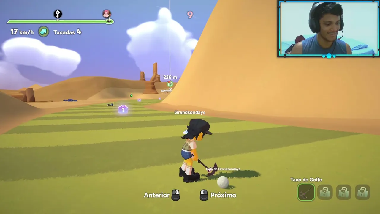 Jogando golfizin com muitos amigos! #superbattlegolf