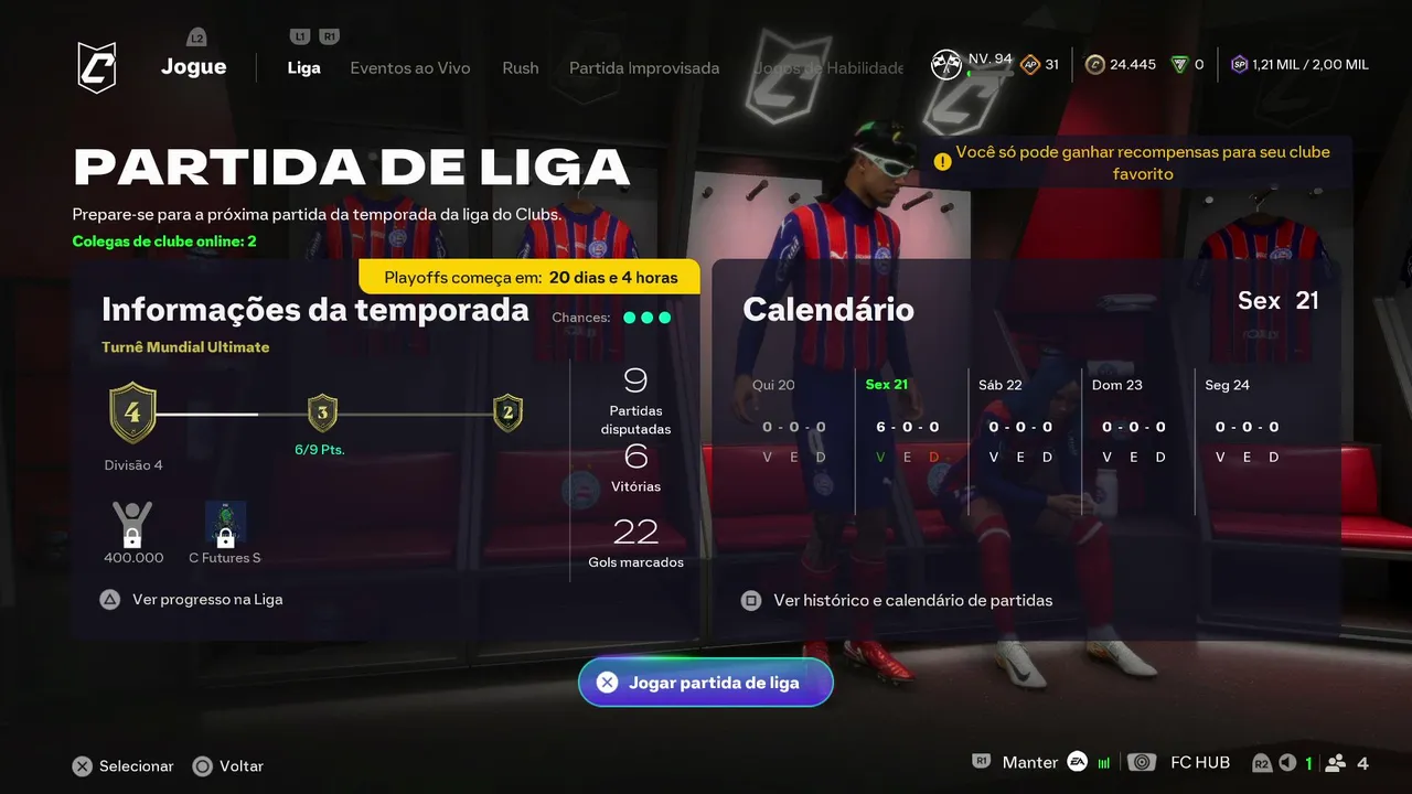 Pro clubs, reagindo a copa dos streamers