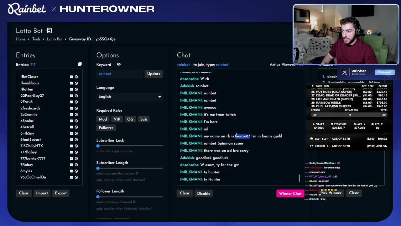 OFFICIAL RAINBET - HUNTER - $5,000 IN GIVEAWAYS!!! - TYPE KEYWORDS TO ENTER!