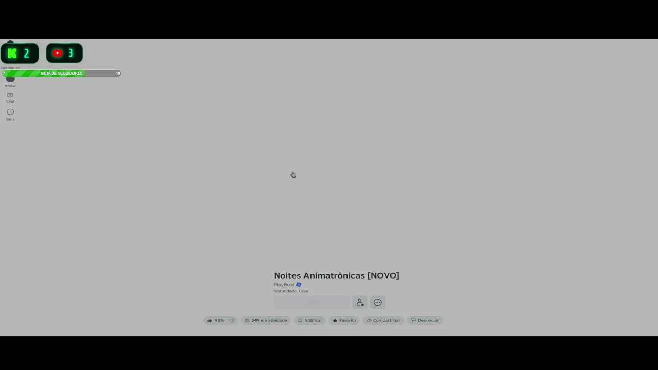 Roblox Animatronic nights | meta de seguidores | !pix