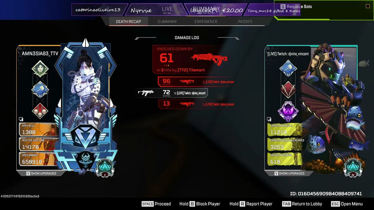 [PC][FR][ENG[MNK] Apex Legends Ranked Road To Master Solo Q S30