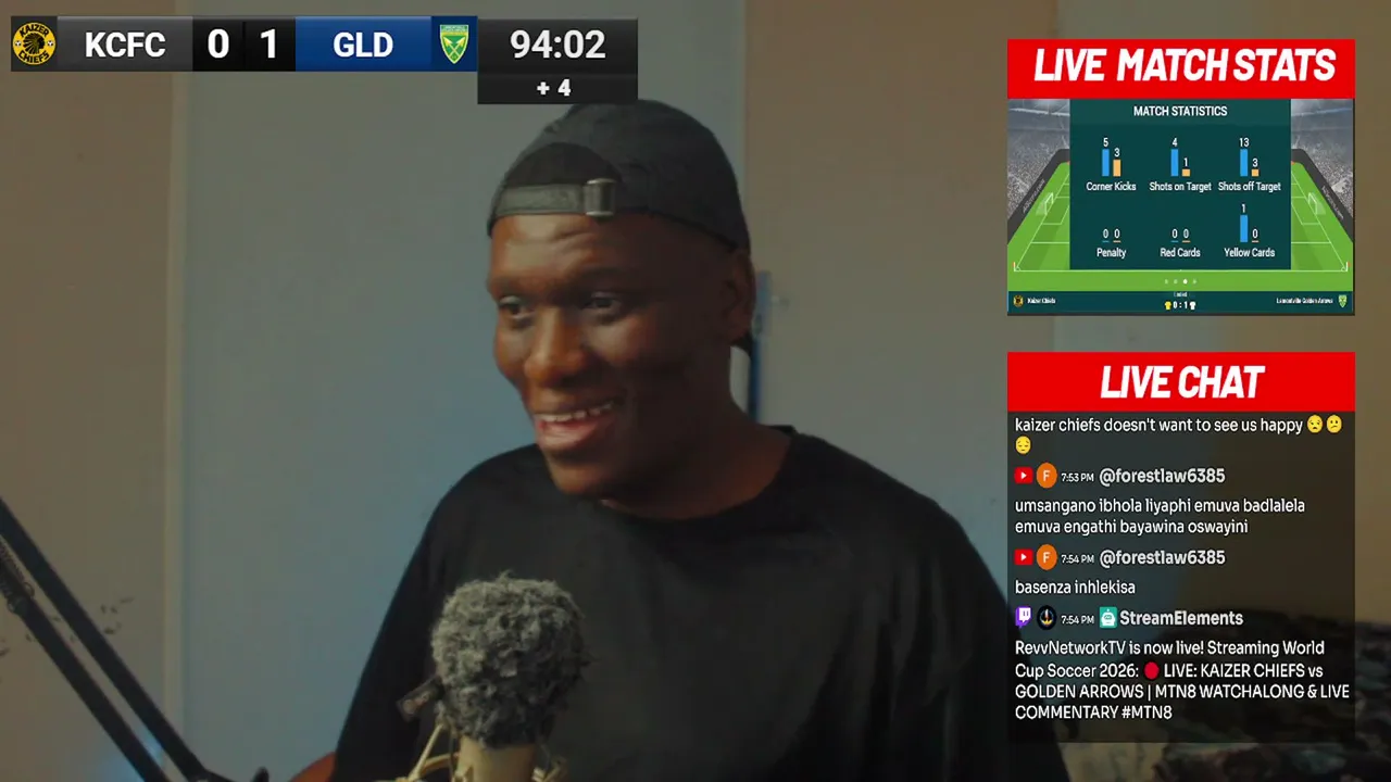 🔴 LIVE: KAIZER CHIEFS vs GOLDEN ARROWS | MTN8 WATCHALONG & LIVE COMMENTARY #MTN8