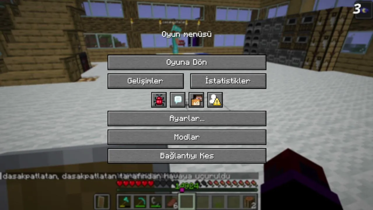 minecraft survival 3 kişi