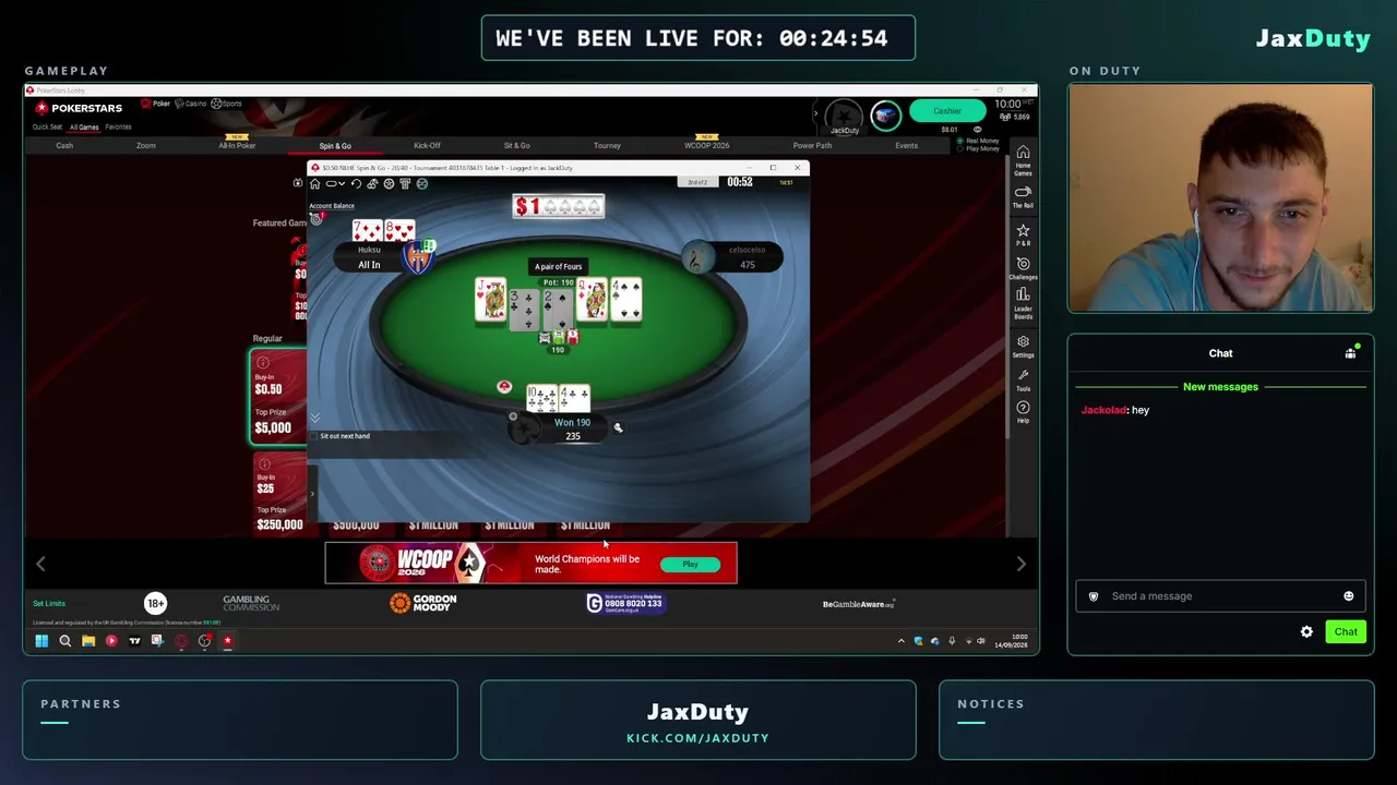 Rag's To Riches | POKER | $10 to $1000 | Thousands of followers | Good Morning | I <3 Coffee |