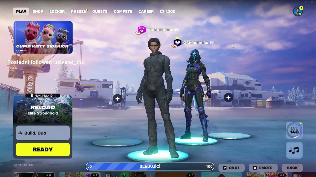 Fortnite připoj se cz/sk 1 Follow = +1H
