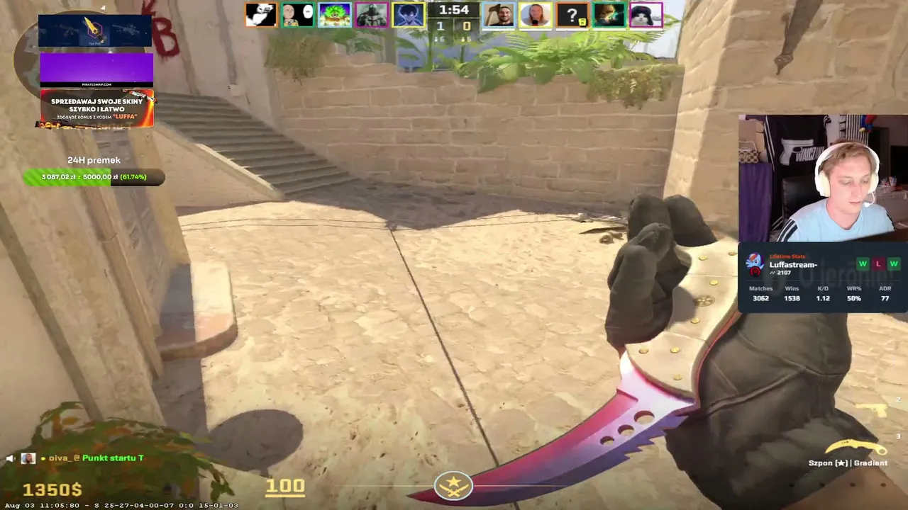 DAILY 3/x | Dzisiaj losowanie !kosa🌞Faceit prema🌞 | !skins !strona (delay 25sec)
