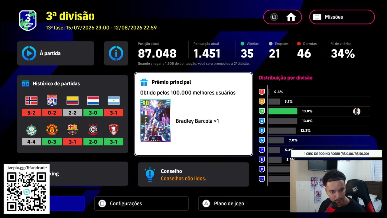 NO GRIND PELO ÉPICO GRATUITO + 2° DIV E O HYPE DOS FUTTIES NO EA FC 26! !pix