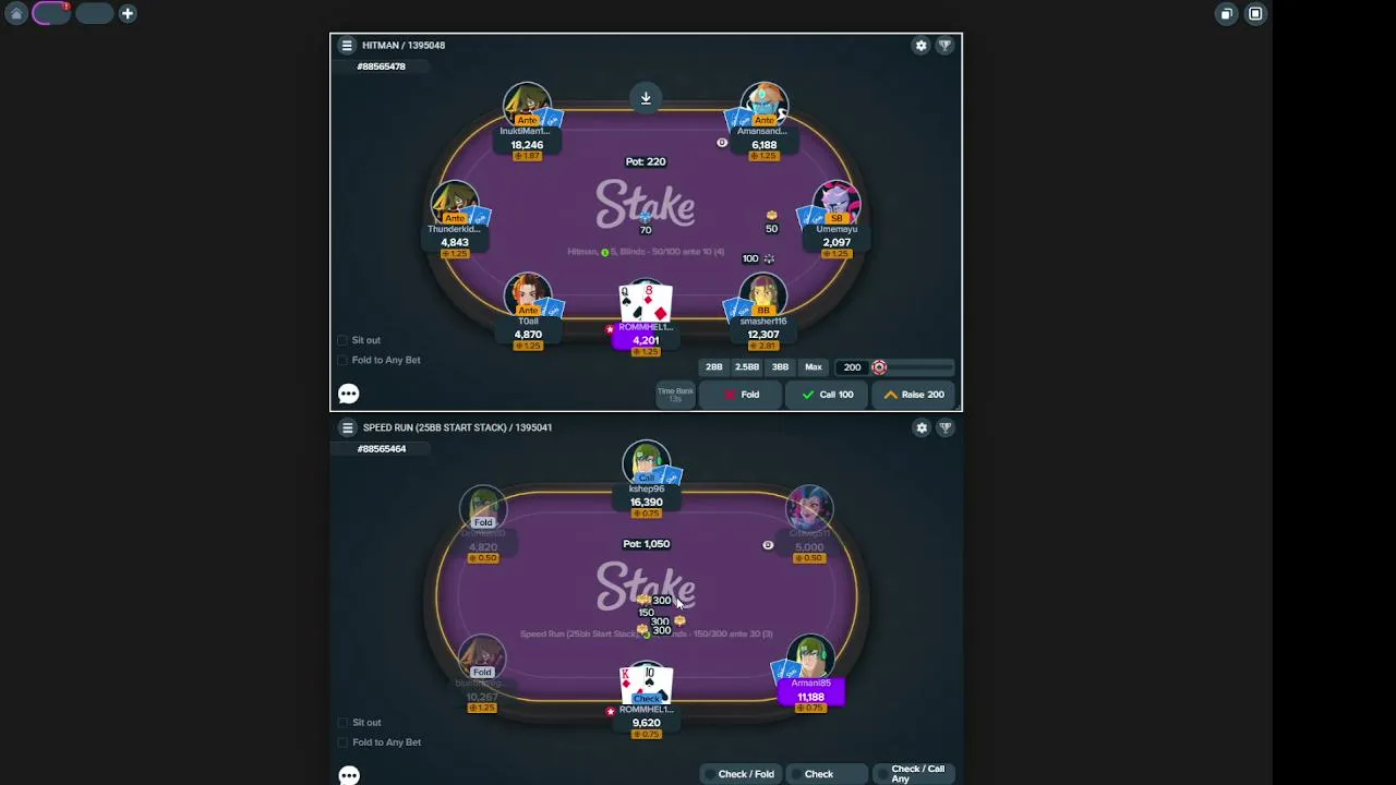 IM BACK ! !
STAKE POKER ! 
IF YOU SEE ME FREE MONEY :)
WISH ME LUCK ;)