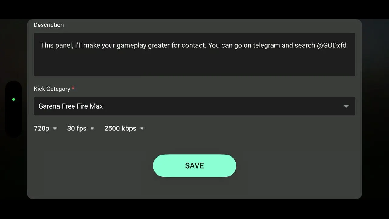 Free Fire MAX panel main ID safe message on telegram channel @GODxfd
