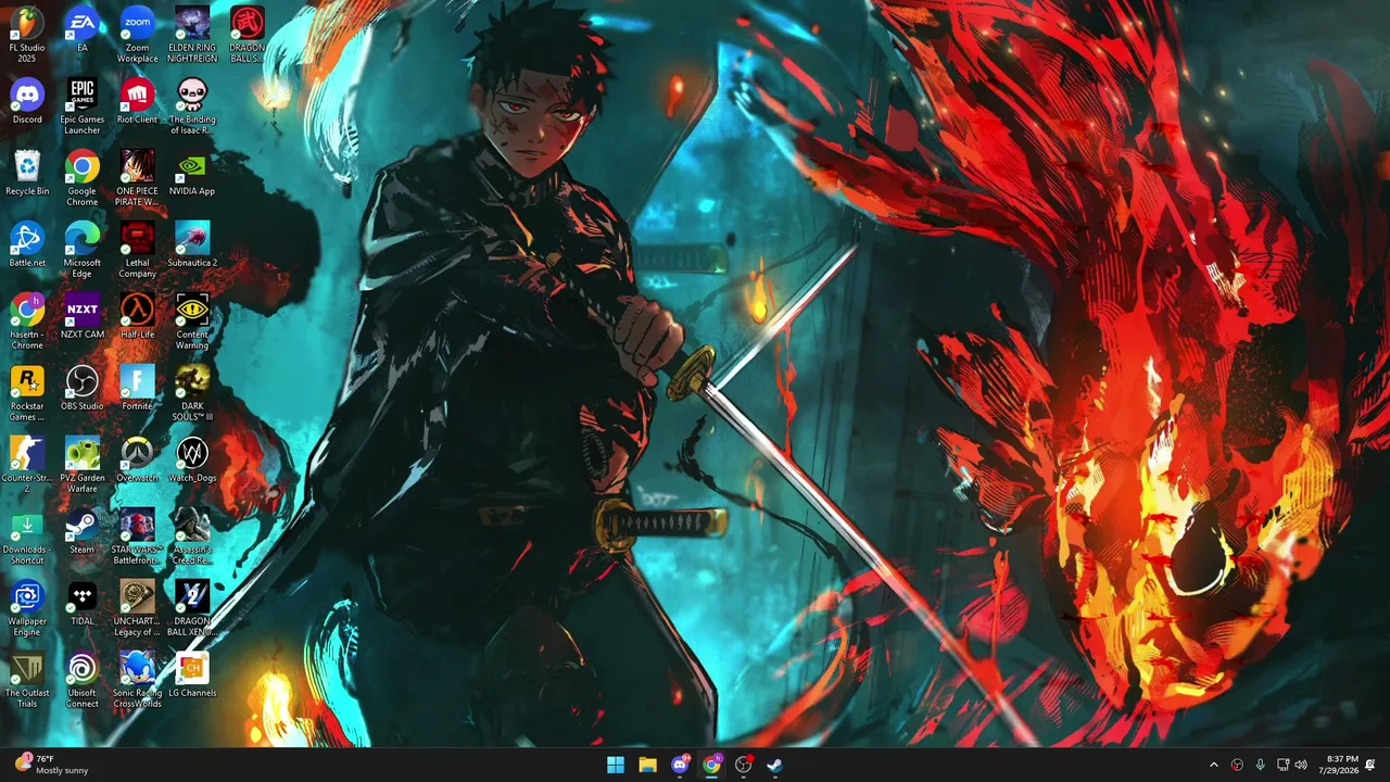 booted up my pc