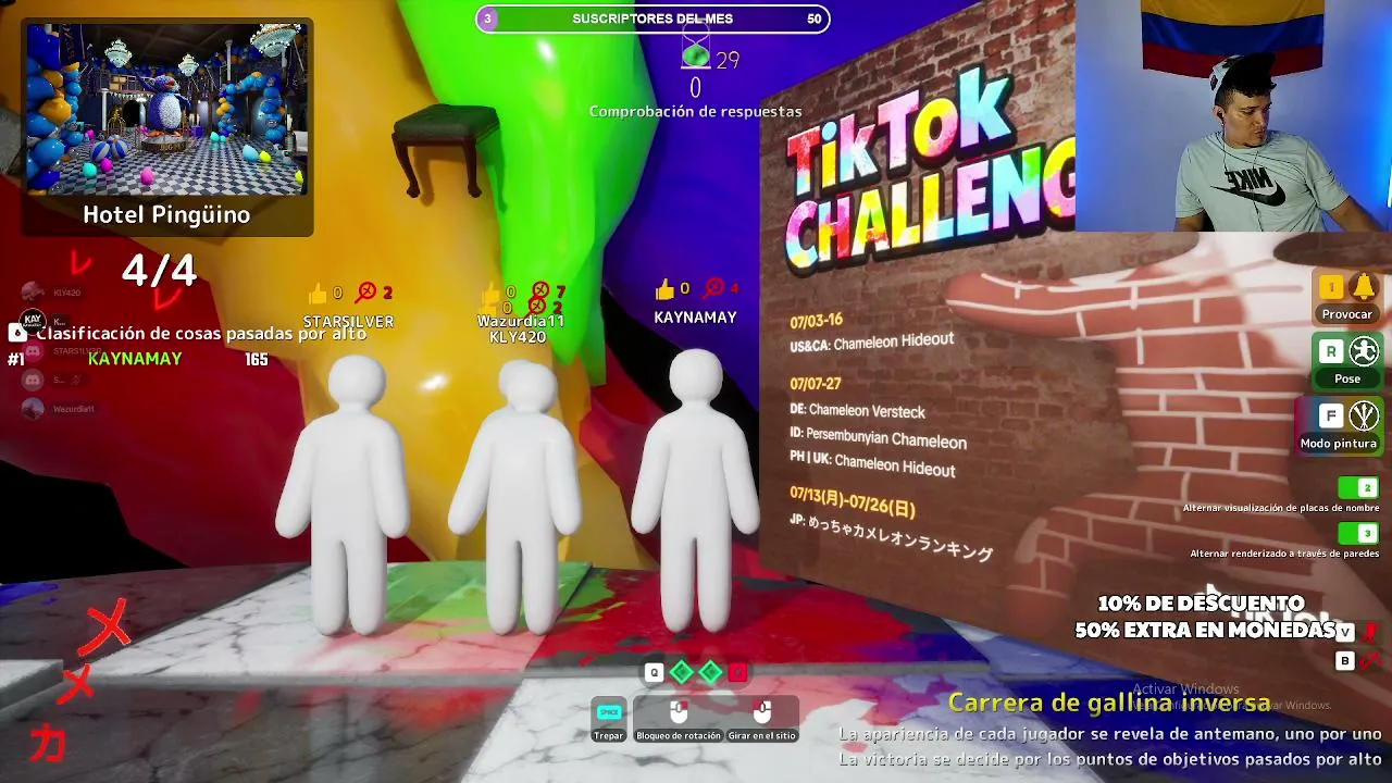MI PRIMERA VEZ JUGANDO CHAMELEON☠️😎🤔😁😱🤣😭