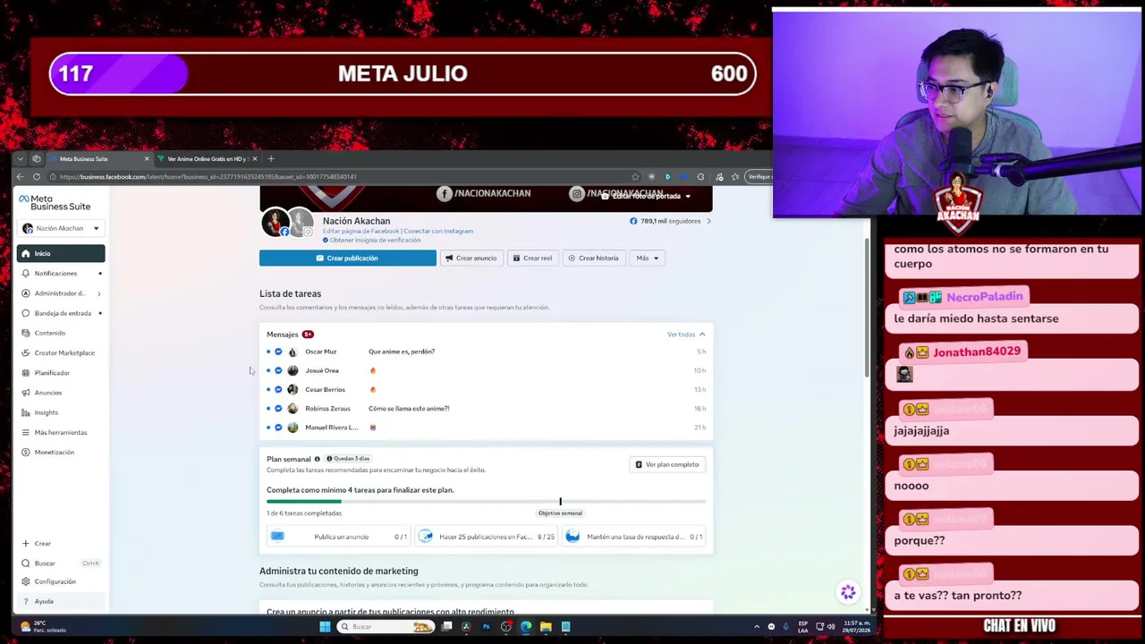 Veamos anime !redes !puntos !points !donar