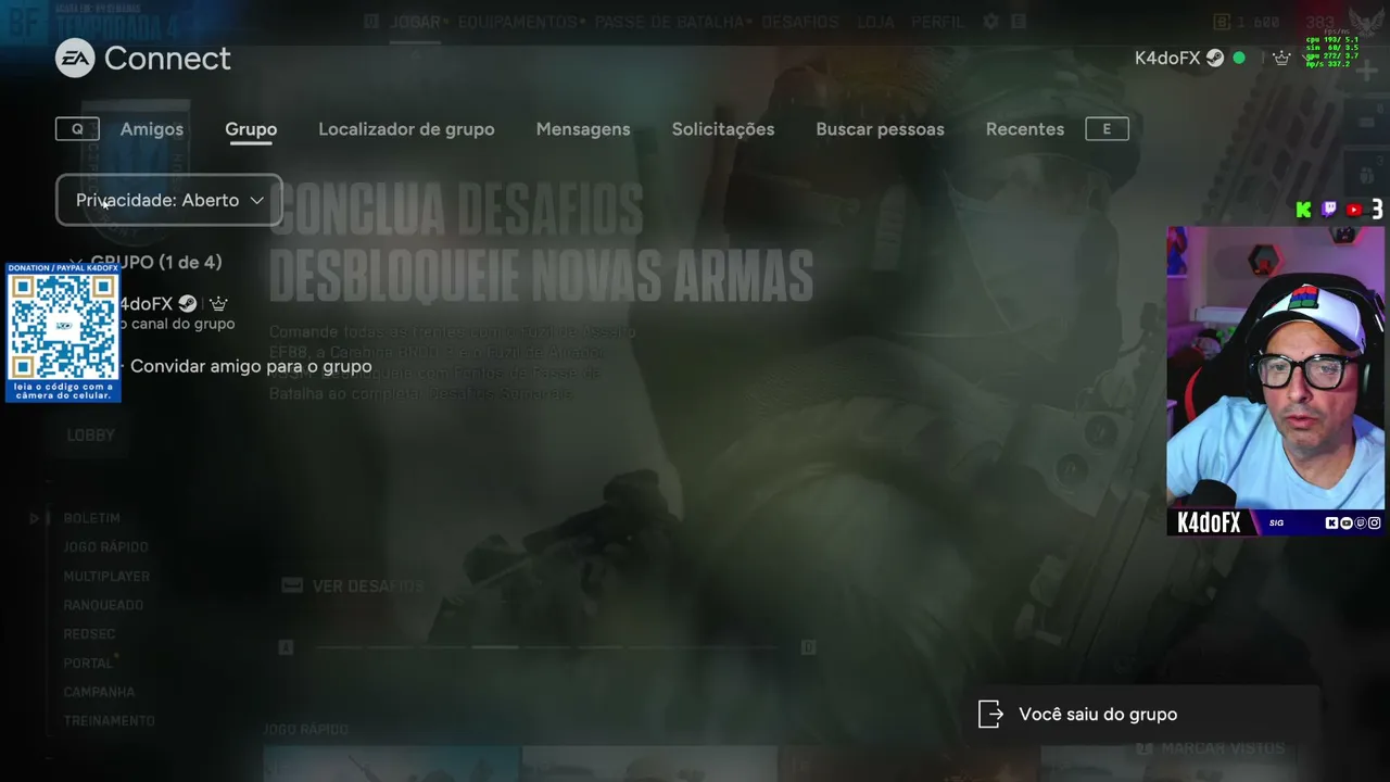 🔴 AO VIVO – Bora de Battlefield RedSec | Season 3
