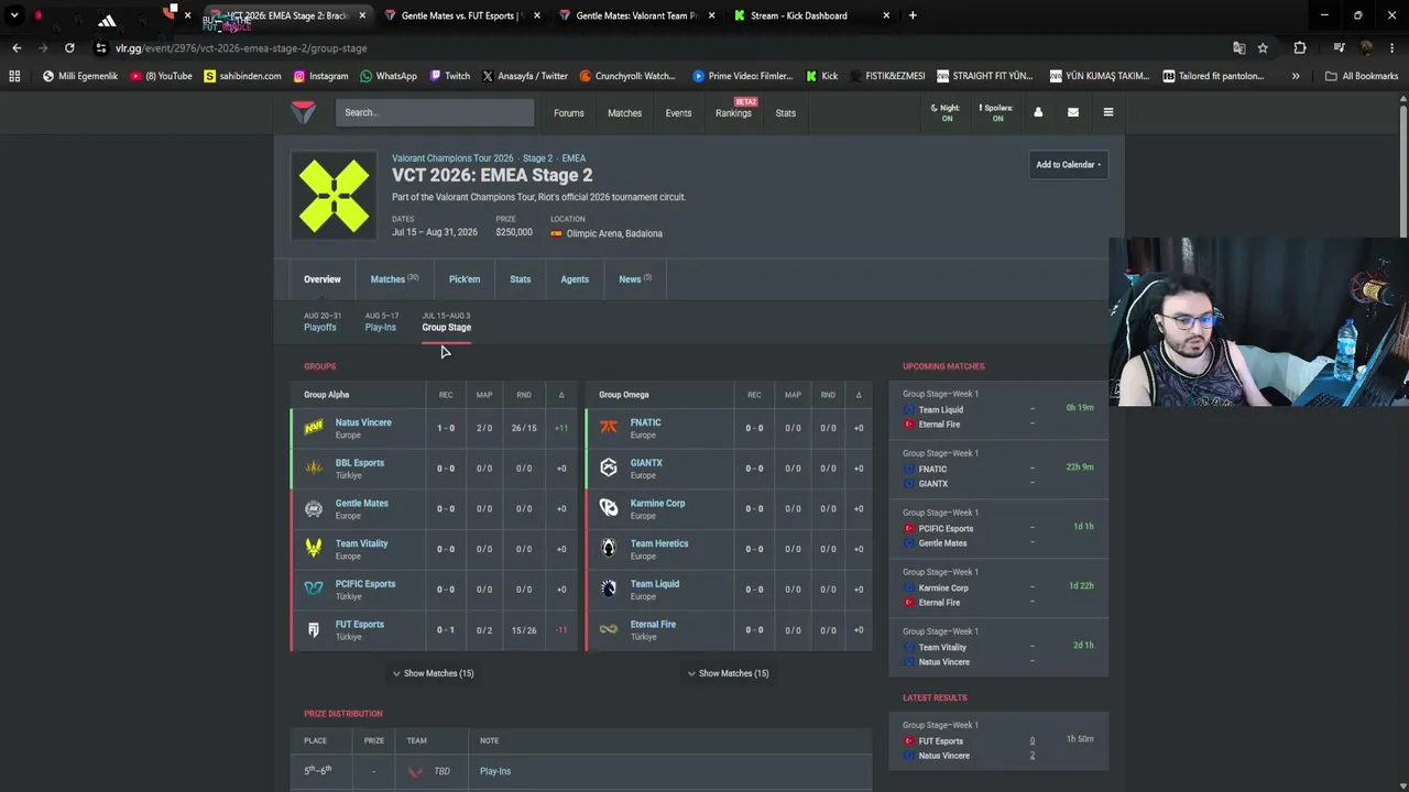 VCT EMEA Stage 2 /  FUT vs NaVi #VCTWatchParty