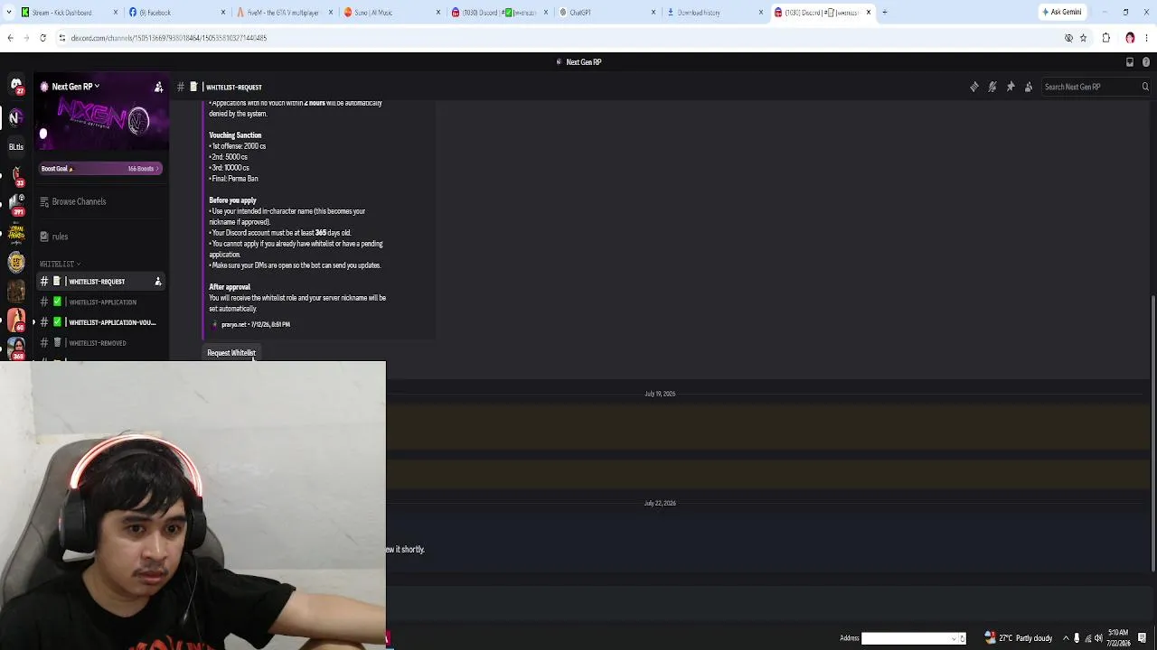 My first stream.