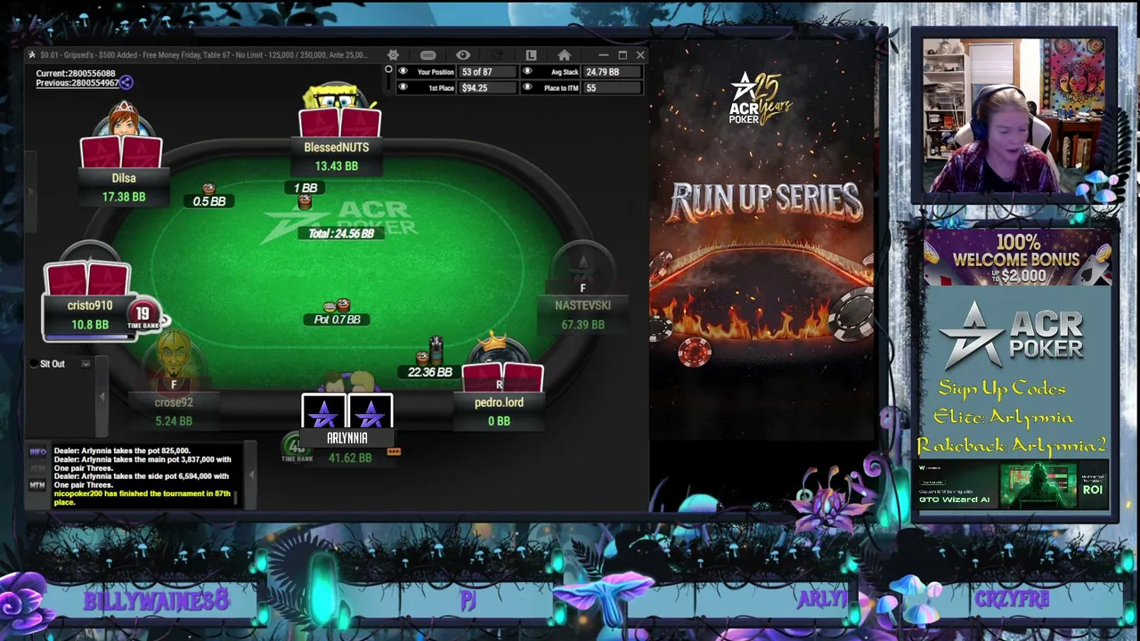 Friday Venom Satty Hunt on !ACR Poker