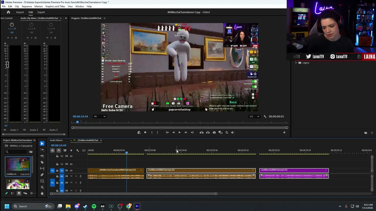 super short editing stream
