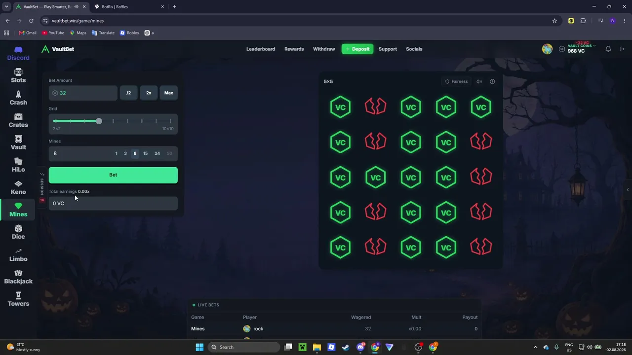 NEW SITE!!! https://vaultbet.win/