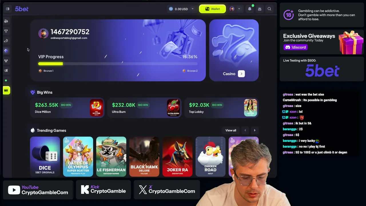 5Bet Casino | #1 Test with $500 RAW Balance | NOT SPONSORED | #139
