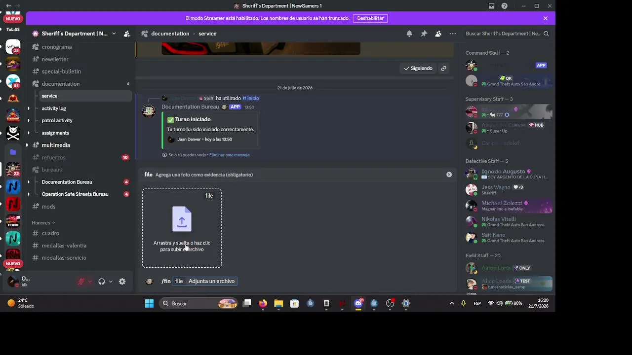 My first stream.